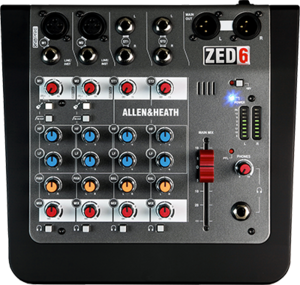 zed-6小型オーディオミキサー