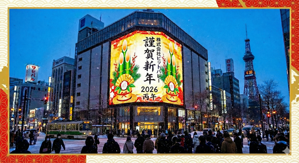 Gemini_Generated_Image_hghtfhghtfhghtfh | 株式会社ビットバレー|LEDビジョン・デジタルサイネージの販売|映像・音響技術と配信の会社 2026年新年のご挨拶|LEDビジョン・デジタルサイネージ販売|株式会社ビットバレー